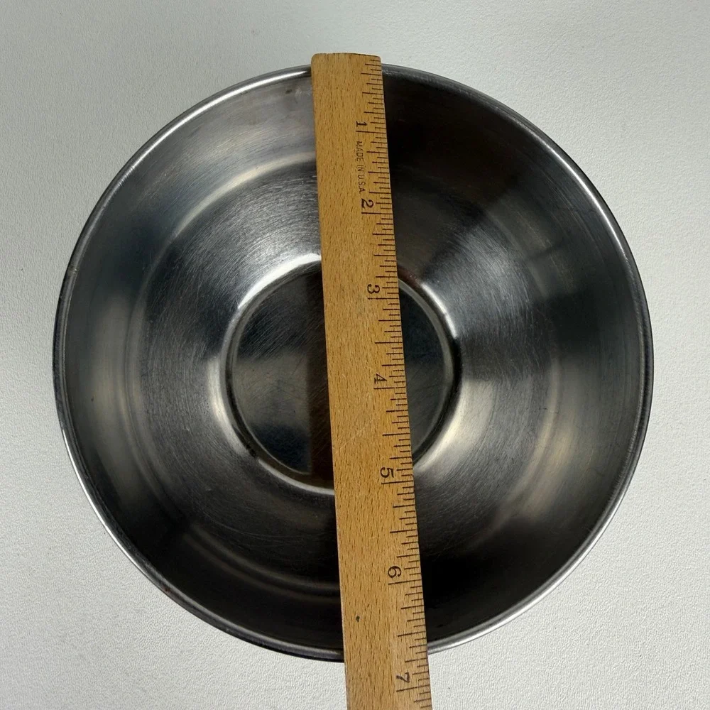 Farberware Mixing Bowls Vintage Stainless Steel Nesting Set of 3 Ring Handles